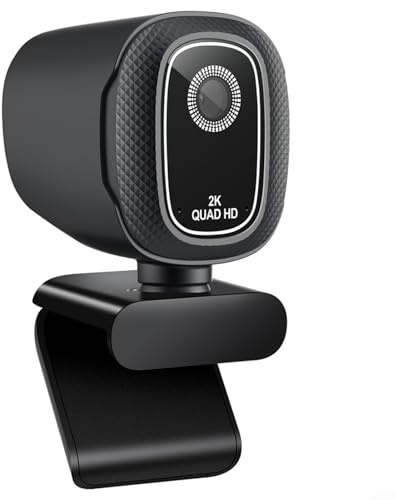 USB-Webcam 4K mit speziellem Objektiv, Sichtschutz für Geschäftstreffen, Streaming-Tutorials und Echtzeit-Online-Kommunikation (2K)