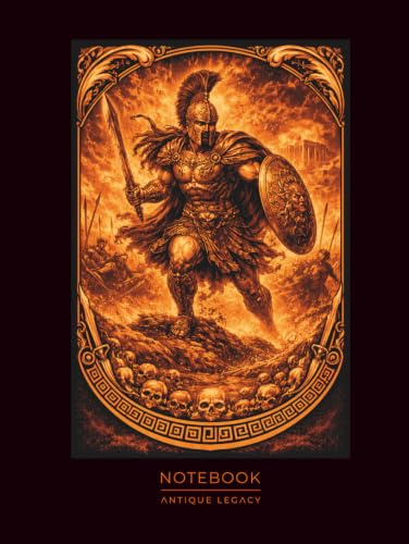 War God Notebook - Greek Mythology Art: Classical Warrior & Battle Fury Illustration | Symbol of Strength, Conflict and Power | for Writers, Artists & Fantasy Lovers (Antique Legacy)