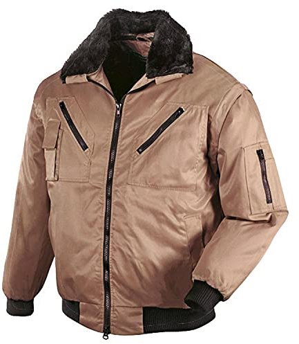 teXXor Piloten Oslo Arbeitsjacke mit abnehmbaren Ärmeln, 3XL, creme, 4177
