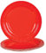 Platos de papel de color rojo de 7 pulgadas