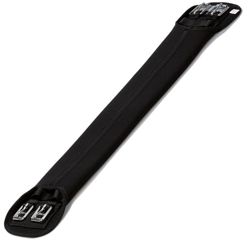 Stübben Neopren-Sattelgurt Kurzgurt ohne Elastikzug - schwarz - 65cm