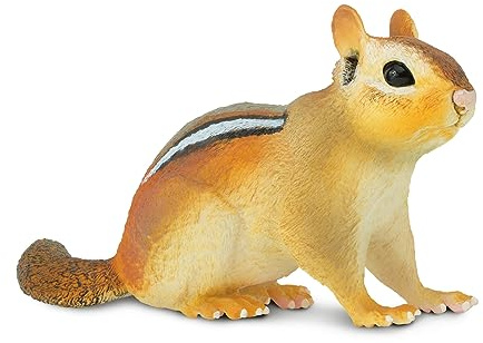 Safari Ltd. Eastern Chipmunk Figurine - Detailed 7 Plastic Model Figure - Fun Educational Play Toy for Boys, Girls & Kids Ages 3+