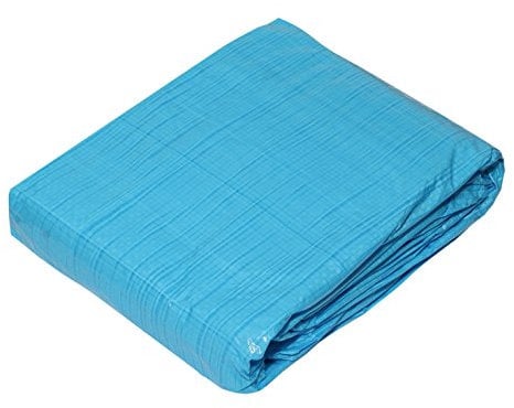 Medipool Abdeckplane für Pools bis Durchmesser 3,60m, Pool Sommerabdeckplane, Farbe blau, leichte Ausführung