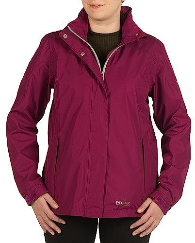 PRO-X elements Damenjacke CARRIE I Damen Regenjacke mit verschweißten Nähten, Unterarmbelüftung inkl. Packsack I Atmungsaktiv I Wasser- & winddicht