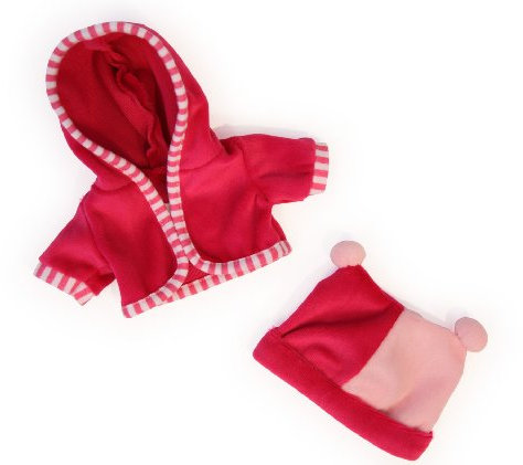 Bayer Design 83060AA Kleidung für Puppen Circa 30 cm, Jäckchen mit Mütze, Puppenzubehör