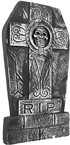 Boland 72018 - Grabstein Totenkopf RIP, ca. 50 x 27 cm