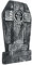 Boland 72018 - Grabstein Totenkopf RIP, ca. 50 x 27 cm