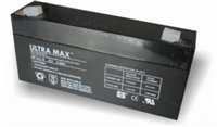 CLU10 & CLU11 CLULITE TORCH BATTERY ULTRAMAX NP3.2-6, 6V 3.2AH AS 2.8AH & 3AH