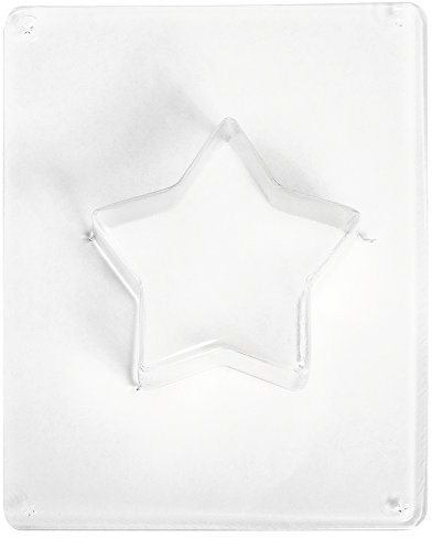RAYHER HOBBY Rayher Gießform Stern, 9 cm ø, Tiefe 3,5 cm, Material PET, zum Ausgießen mit Kreativ-Beton, Schmuck-Beton, Raysin-Gießpulver, Wachs, Schokolade, Betongießform, 36049000