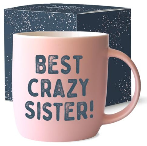Gifffted Beste Schwester Der Welt Tasse, Geschenkideen Für Sie, Schwester Geschenk Für Geburtstag, Bestes Schwestern Geschenke Für Weihnachten, Teetasse, Becher, Kaffeetasse, 380 Ml (Kleine)