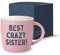 Gifffted Beste Schwester Der Welt Tasse, Geschenkideen Für Sie, Schwester Geschenk Für Geburtstag, Bestes Schwestern Geschenke Für Weihnachten, Teetasse, Becher, Kaffeetasse, 380 Ml (Kleine)