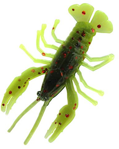 Relax Crawfish Micro Jig Gummifisch Krebs 1 3,5 cm 6 Stück L207 Grün