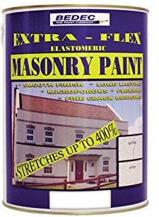 Bedec BEDE2MB0773/46 Extra-Flex Elastomeric Masonry Paint, Suffolk Pink, 5 Litres