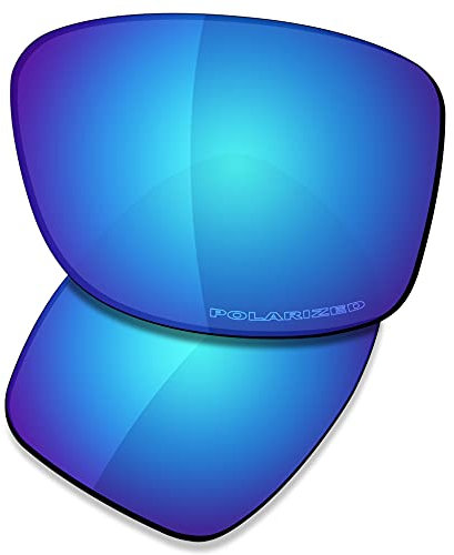 Saucer Verres de rechange haut de gamme pour lunettes de soleil Oakley Jupiter Squared OO9135 High Defense – Bleu glacier polarisé