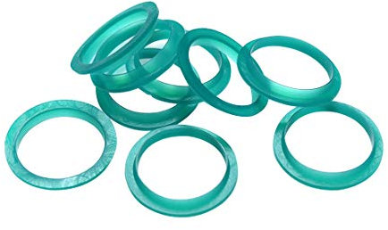 FineInno 20Packs Silicone Seal Filter Replacement Ring Compatible with Nespresso Stainless Steel Reusable Coffee Capsules Pods,20mm