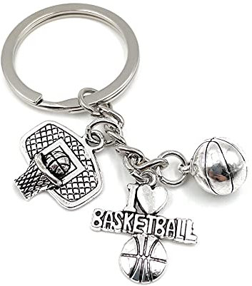 Onwomania - Panier d'accessoires de Basket-Ball Porte-clés - Porte-Bonheur en métal idéal comme Cadeau, par Exemple pour Le Meilleur ami, Le Meilleur ami, Maman - pour Hommes, Femmes et Enfants