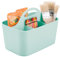 mDesign tragbarer Organizer – kleine Aufbewahrungsbox für Bastelsachen und Nähutensilien – Aufbewahrung für Stifte, Knöpfe, Scheren und Farben – minzgrün