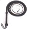 Bullpeitsche 4 Fuß 8 Zöpfe echtes Rindsleder Leder Bullwhip schwarz Indiana Jones Style