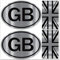 Biomar Labs® 4 x Vinyl Aufkleber Autoaufkleber Stickers Fahne Flagge England UK GB United Kingdom Großbritannien Auto Moto Motorrad Fahrrad Scooter Fenster D 59