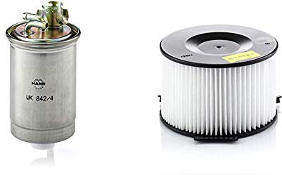 Original MANN-FILTER Kraftstofffilter WK 842/4 – Für PKW, LKW, Busse und Nutzfahrzeuge & Innenraumfilter CU 1738 – Für PKW
