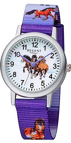 Regent Mädchen Analog Shioj. PC21 Uhr mit Nylon Armband 12400290
