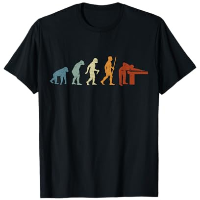 Billard Evolution Billardspieler Retro Vintage Billard T-Shirt