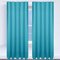Bestgoodies Gardine mit Universalband 140x245 cm in Türkis, blickdichter Vorhang mit Kräuselband in vielen Variationen