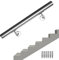 Lospitch Treppengeländer Edelstahl Handlauf Geländer Wandhandlauf Wand Treppe für Innen & Außen inkl. Wandhalterung und Endkappen - 80cm