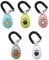 Toozey Hunde Clicker, 5 Stück Clicker mit Handschlaufe, Klicker mit Großem Knopf, 5 Farben, Bonus E-Book (Weiß+Grau+Rosa+Blau+Grün)