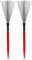 plplaaoo Trommelbürsten, Schlagzeug Jazz-Besen, Drum Brushes Einziehbare, Drum Stick Brush, Drums Drumsticks Bürste mit bequemen Gummigriffen, Schlagzeug Sticks Besen für Musiker Anfänger