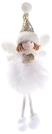 Weihnachtsengel Anhänger,Weihnachtsbaum Plüsch Hängende Ornamente Weihnachtsbaum Deko Elch Engel Puppe Anhänger Hängenden Dekorationen Filz Geschenke für Weihnachts Neujahr Weihnachtsfeier