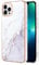 IMIRST Basic Case Compatiable with iPhone 13 Pro IMD Soft TPU Silicone Bumper Matte Marble Scratch-Resistant Slim Protective Phone Case Back Cover for Apple iPhone 13 Pro，YBI White