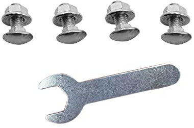 NentMent 4 Pack Stock Pot Handle Screws SaucePan Grip Mount Screw M6x16mm Repair Fixing Lock Bolt Replacement for Wok Soup Pots Nonstick Stockpot Frying Pans Sauce Pan