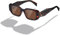 kimorn Rettangolo Trend Sunclasses per le Donne Uomini Trend Retro Trend Occhiali da Sole 90's Vintage Square Frame (Lente marrone con montatura tartaruga)