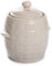 Sauerkrauttopf Keramikfass Einlegetopf Gurkentopf Tontopf Steinguttopf Gärtopf Einmachtopf Keramiktopf Steingut Creme (3,2L)