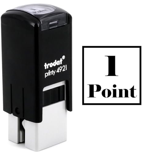 Timbro 1 punto | Timbro inchiostrante buon punto | 11mm | scuola | carte fedeltà | biglietti | pizza | ink stamp one point