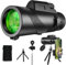 Cloud Crust 80x100 Monocular Telescope High Powered for Smartphone Monoculars for Adults High Definition Monocular Telescope for Stargazing Hunting Wildlife Bird Watching Travel Camping Hiking
