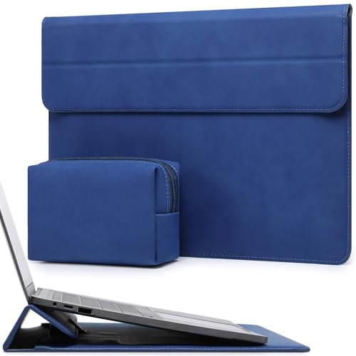HYZUO 15 Pollici Custodie per PC Portatile con Supporto, Blu Klein | per MacBook Air 15 M5 A3448 M4 A3241 M3 A3114 M2 2026-2023, 15 Surface Laptop 7/6/5/4/3,MacBook Pro 15 A1990 A1707 2019-2016