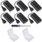 GTIWUNG 6 PCS 2AA Battery Holder USB Switch, 3V USB Female Socket 2 AA Battery Case Box Holder with Cover and On/Off Switch,Black