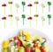 24 Stück Piekser Fingerfood Kinder, Obstgabeln Kinder, Bento Box Piekser Kinder, Obstspieße Kinder, Spieße Kinder Brotbox, Mini Sonnenblume Marienkäfer Food Picks für Desserts Obst Mittagessen Party