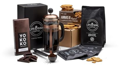 Coffee Lovers Luxury Cafetière Treat Box Vegan Friendly