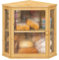 Pevfeciy Brotkasten Groß, Brot Aufbewahrungsbox Bambus, Küche Brotkästen mit Belüftung, Brotboxen ca. 30 x 30 x42cm,L