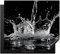 KitchenYeah© Protection Pour Plaque Induction 58x51 cm Plaque de Deco Cuisine Protégé Cache De Cuisson Vitroceramique Eau - Éclaboussure - Noir