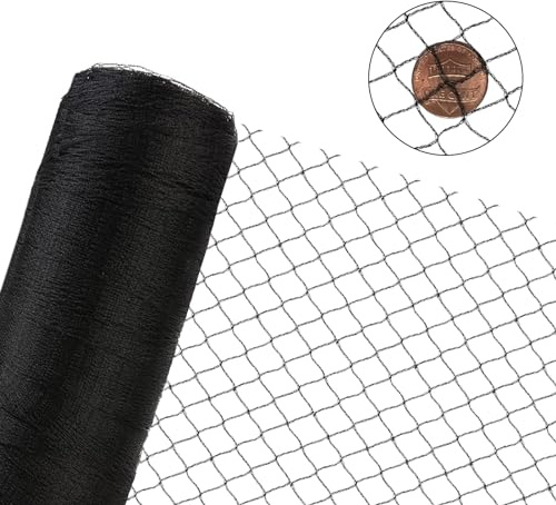 Vocray Vogelschutznetz für Garten, Feinmaschiges Gartennetz 25 x 25 mm, Vogelnetz für Pflanzen und Obstbäume, Taubennetz für Balkon, Laubnetz und Teichnetz 15m x 15m | Starkes gewebtes Netz für Gartenschutz, Pflanzen, Obstbäume, Heidelbeersträucher, Gemüse, Hühnerställe und Veranden
