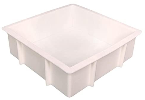 Moule À Gâteau Carré En Silicone - Moule Carré Silicone, Moule À Gâteau Antiadhésif Pour Brownies | Moule Silicone Patisserie 17X17cm Moule Silicone Carre Layer Cake Cuisson Pour Chocolat, Gâteaux