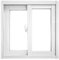 PFCDZDU Sostituzione Finestra, Spingi-Tira Telaio A Ghigliottina Schermo Pannello, Scorrevole Isolamento Acustico Chiaro Aprire Feritoia Persiane per Cucina Bagno caffè(White,60x50CM)