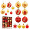 Aitsite 38 Pcs Christmas Baubles, Red and Gold Shatterproof Xmas Baubles Christmas Tree Decorations Large Balls Ornaments Hanging Decorations for Xmas Holiday Party Home