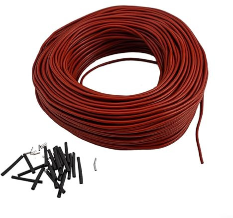 Cavo riscaldante a pavimento, cavo riscaldante in fibra di carbonio da 12 K 33 ohm, filo per riscaldamento a pavimento, per radiante elettrico per pavimenti caldi (100 m)