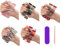 5 PCS Smalto Adesivo Per Unghie, Maniko nails, Unghie Adesive, Fogli Unghie Adesivi Decalcomanie,Tinta unita Autoadesivo Nail Art Stickers, Adesivo Smalto per Unghie Manicure le Punte Decorazioni (A)