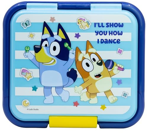 Robuesta fiambrera infantil múltiple con 3 compartimentos de Bluey